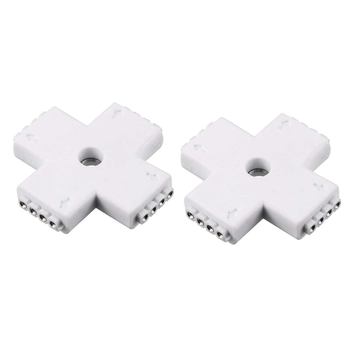 uxcell Uxcell 2 x Cross Shape  4P 10mm (5050) LED Light Strip Connector Extension for LED Strip Light