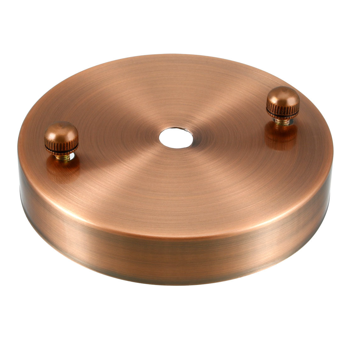 uxcell Uxcell Retro Ceiling Light Plate Pointed Base Chassis Disc Pendant Accessories 100mmx20mm Copper Tone w Screw 4pcs