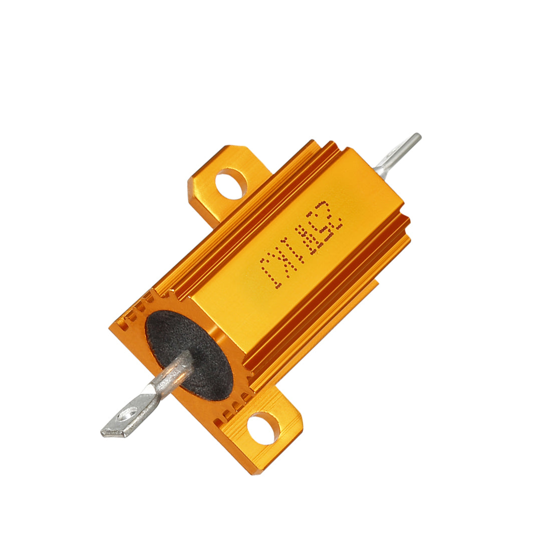 uxcell Uxcell 25W 1K Ohm 5% Aluminum Housing Resistor Screw  Chassis Mounted Aluminum Case Wirewound Resistor Load Resistors Gold Tone 1 pcs