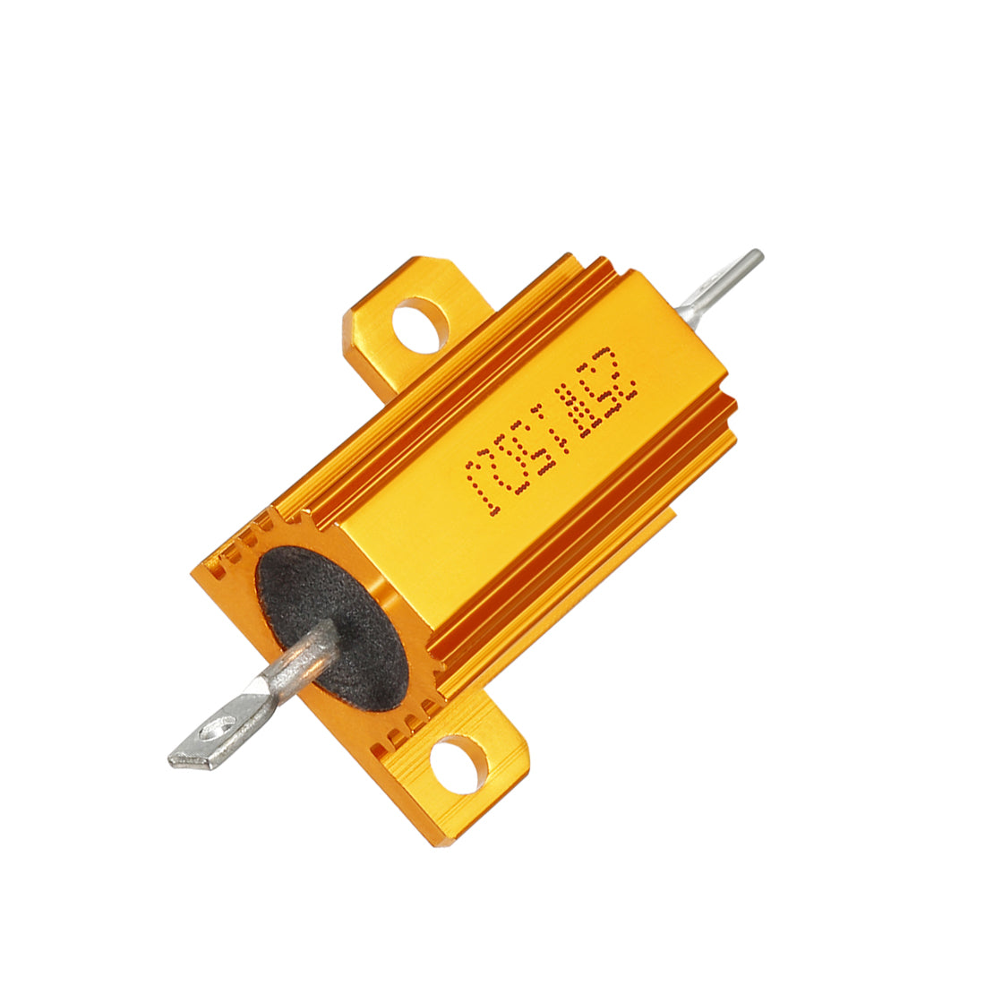 uxcell Uxcell 25W 15 Ohm 5% Aluminum Housing Resistor Screw  Chassis Mounted Aluminum Case Wirewound Resistor Load Resistors Gold Tone 1 pcs