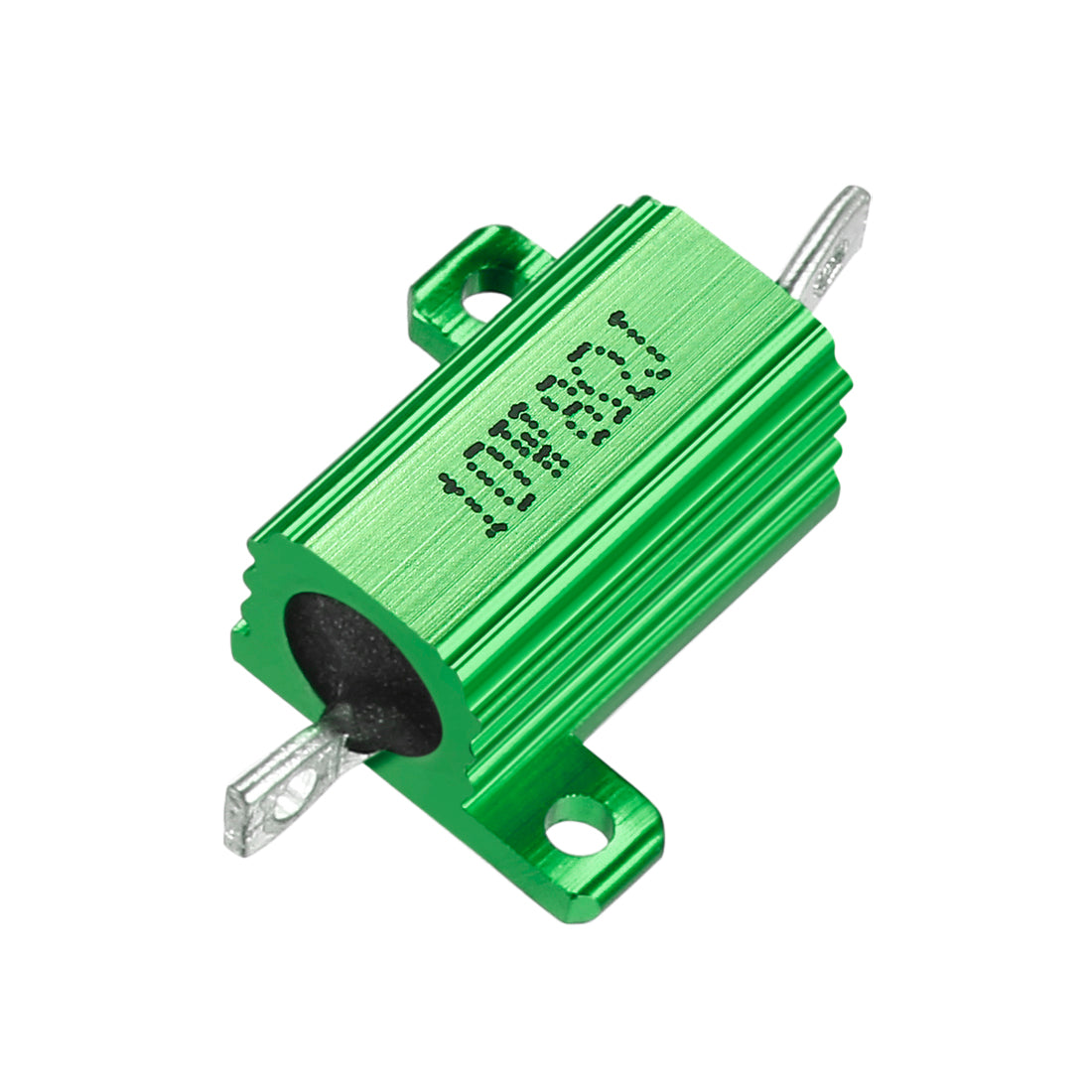 uxcell Uxcell Aluminum Case Resistor 10W 8 Ohm Green Wirewound for LED Converter with Rod Post 10W8R