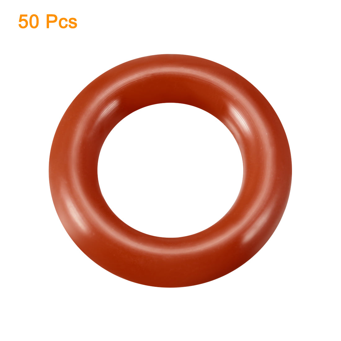 uxcell Uxcell Silicone O-Ring 15mmx8.8mmx3.1mm VMQ Seal Rings Sealing Gasket Red 50PCS