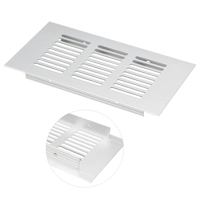 Harfington Uxcell 150mmx80mm, Ventilation Grille, Aluminum Alloy Air Vent Louvered Grill Cover 2pcs