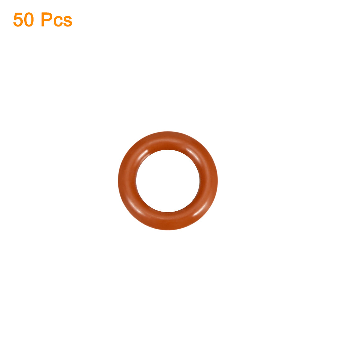 uxcell Uxcell Silicone O-Ring 11mmx7mmx2mm VMQ Seal Rings Sealing Gasket Red 50PCS
