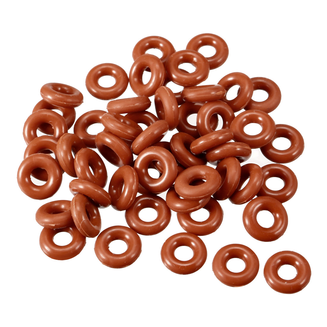 uxcell Uxcell Silicone O-Ring 8mmx3.2mmx2.4mm VMQ Seal Rings Sealing Gasket Red 50PCS