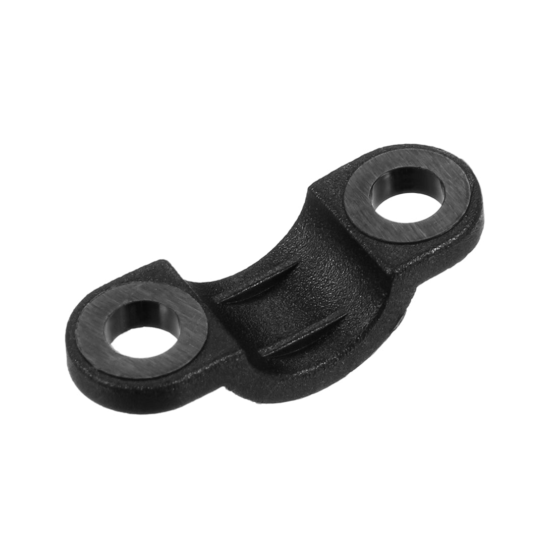 uxcell Uxcell 100pcs Nylon Cable Clamp Wire Tube Fastener Fixing Clip Curve Black