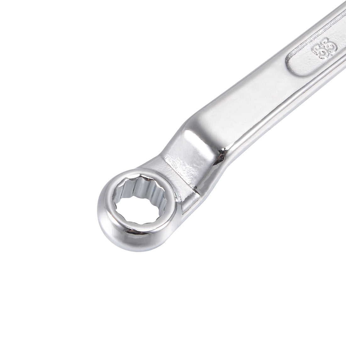 uxcell Uxcell Metric 12 Point Offset Double Box End Wrench Chrome Plated, Cr-V