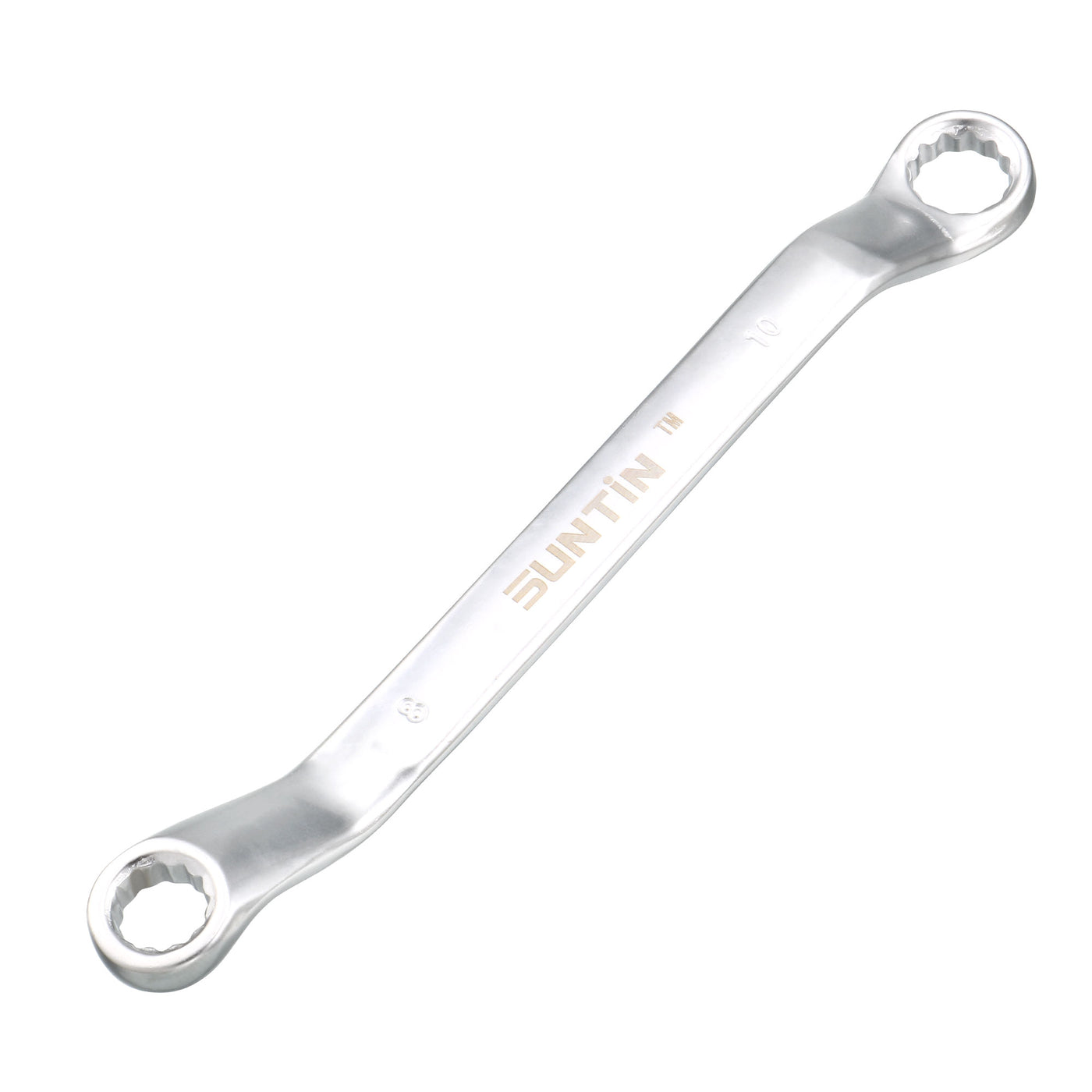 uxcell Uxcell Metric 12 Point Offset Double Box End Wrench Chrome Plated, Cr-V