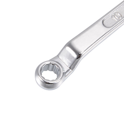 Harfington Uxcell Metric 12 Point Offset Double Box End Wrench Chrome Plated, Cr-V