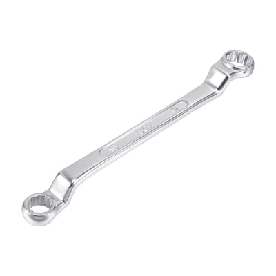 Harfington Uxcell Metric 12 Point Offset Double Box End Wrench Chrome Plated, Cr-V