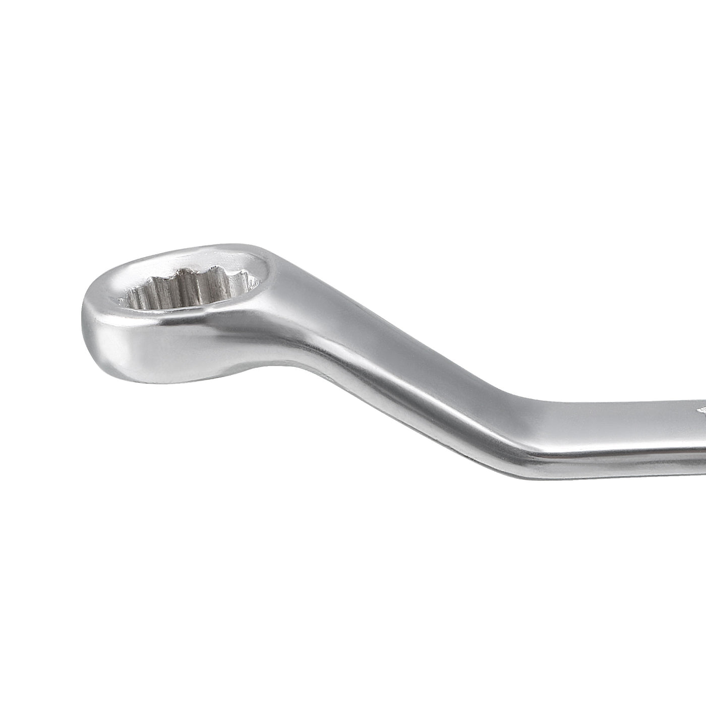 uxcell Uxcell Metric 12 Point Offset Double Box End Wrench Chrome Plated, Cr-V