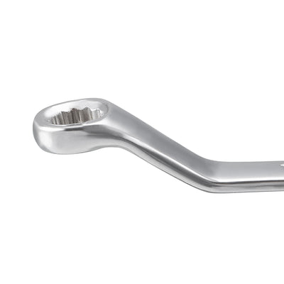 Harfington Uxcell Metric 12 Point Offset Double Box End Wrench Chrome Plated, Cr-V