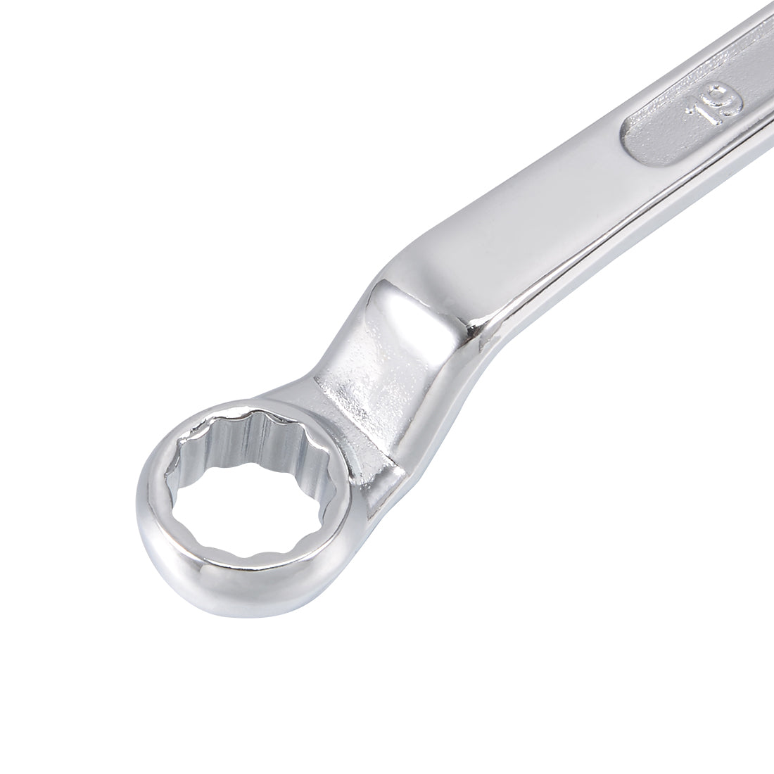 uxcell Uxcell Metric 12 Point Offset Double Box End Wrench Chrome Plated, Cr-V