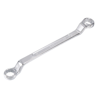 Harfington Uxcell Metric 12 Point Offset Double Box End Wrench Chrome Plated, Cr-V