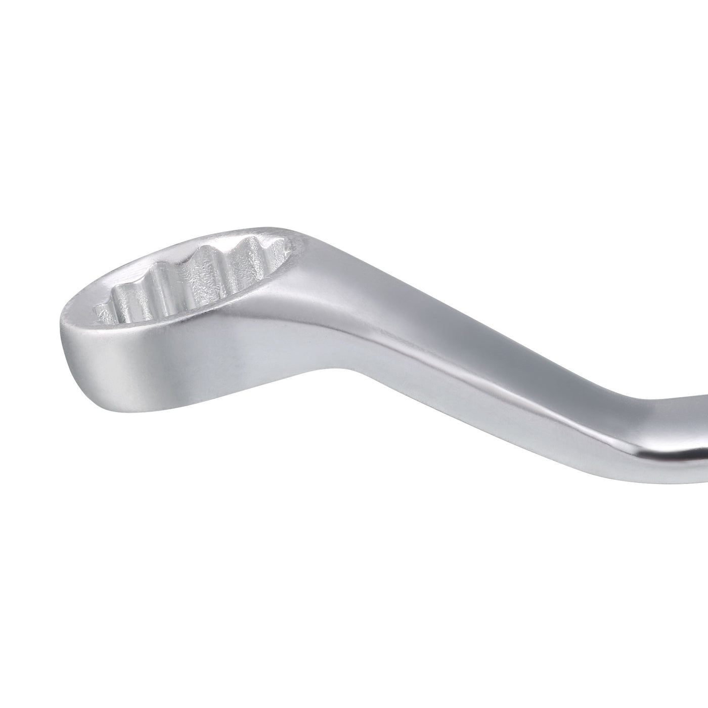 uxcell Uxcell Metric 12 Point Offset Double Box End Wrench Chrome Plated, Cr-V