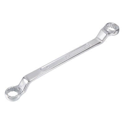 Harfington Uxcell Metric 12 Point Offset Double Box End Wrench Chrome Plated, Cr-V