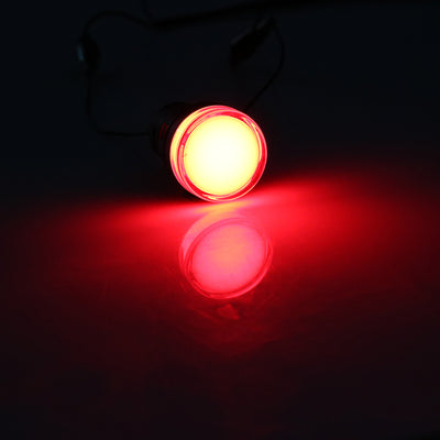 Harfington Uxcell Indicator Lights AC/DC 24V, Red LED, Flush Panel Mount 7/8" 22mm, 4Pcs