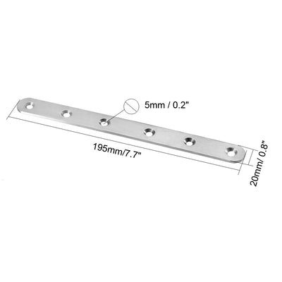 Harfington Uxcell 2pcs Reparatur Platte, 195mmx20mm eben Fixierung Korne Halter Klammer Verbinder