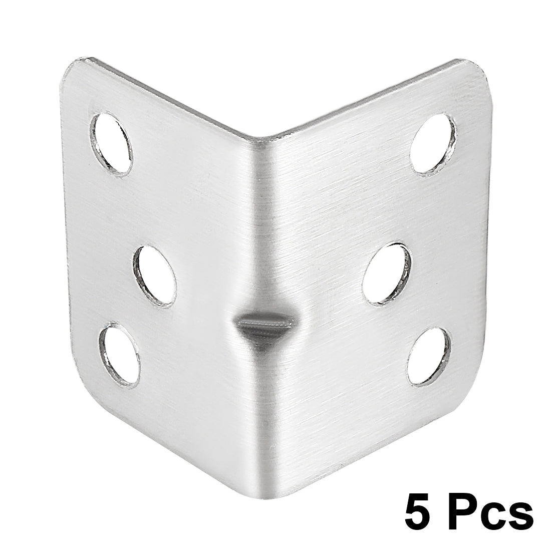 uxcell Uxcell 5pcs 28mmx28mmx36mm Stainless Steel Corner Brace Joint L Shape Right Angle Bracket Fastener