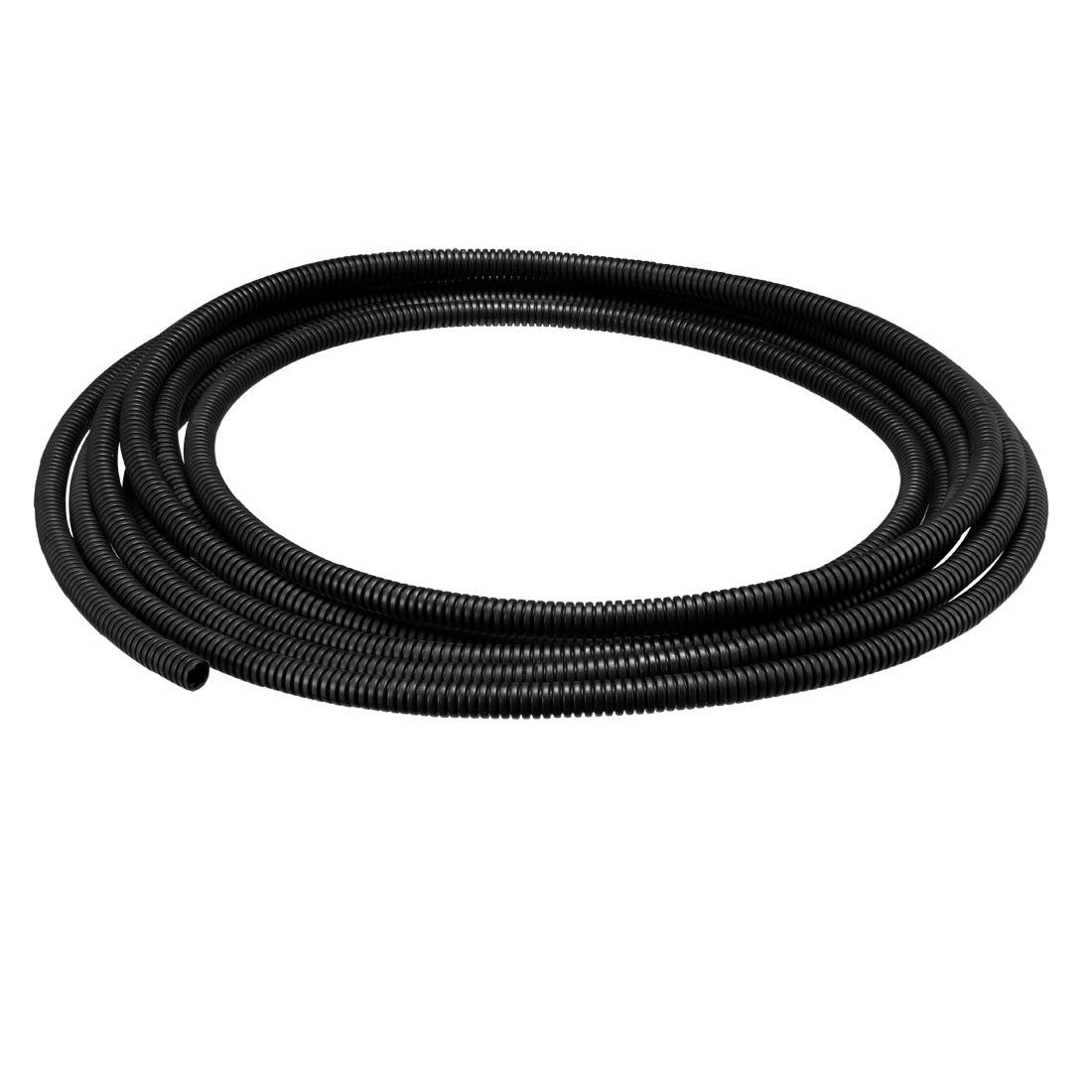 uxcell Uxcell 6 M 6.5 x 10 mm PP Flexible Corrugated Conduit Tube for Garden,Office Black