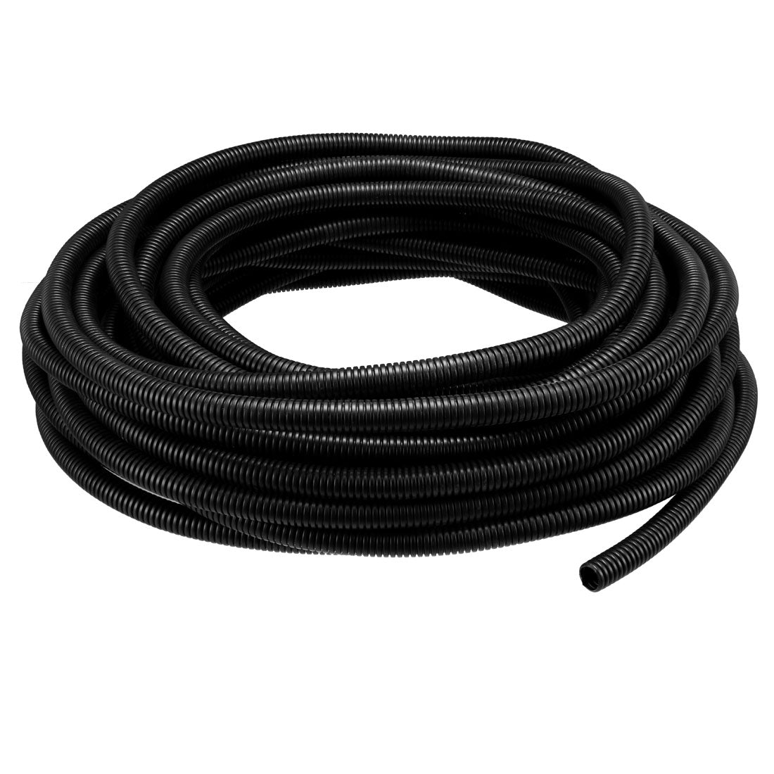 uxcell Uxcell 20 M 10 x 13 mm PP Flexible Corrugated Conduit Tube for Garden,Office Black