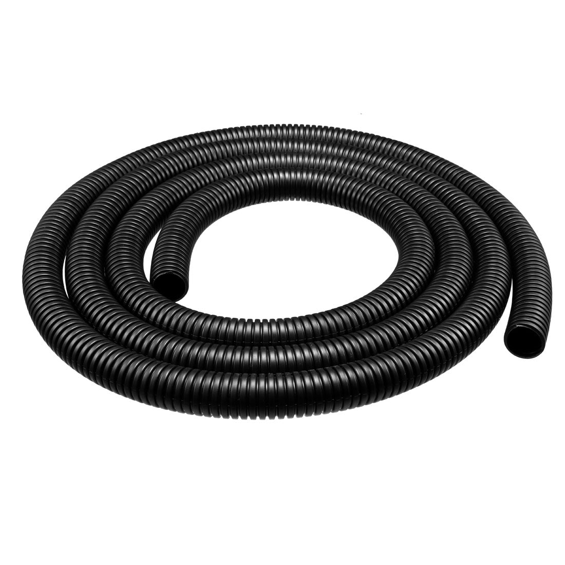 uxcell Uxcell 2.5 M 17 x 21.2 mm PP Flexible Corrugated Conduit Tube for Garden,Office Black