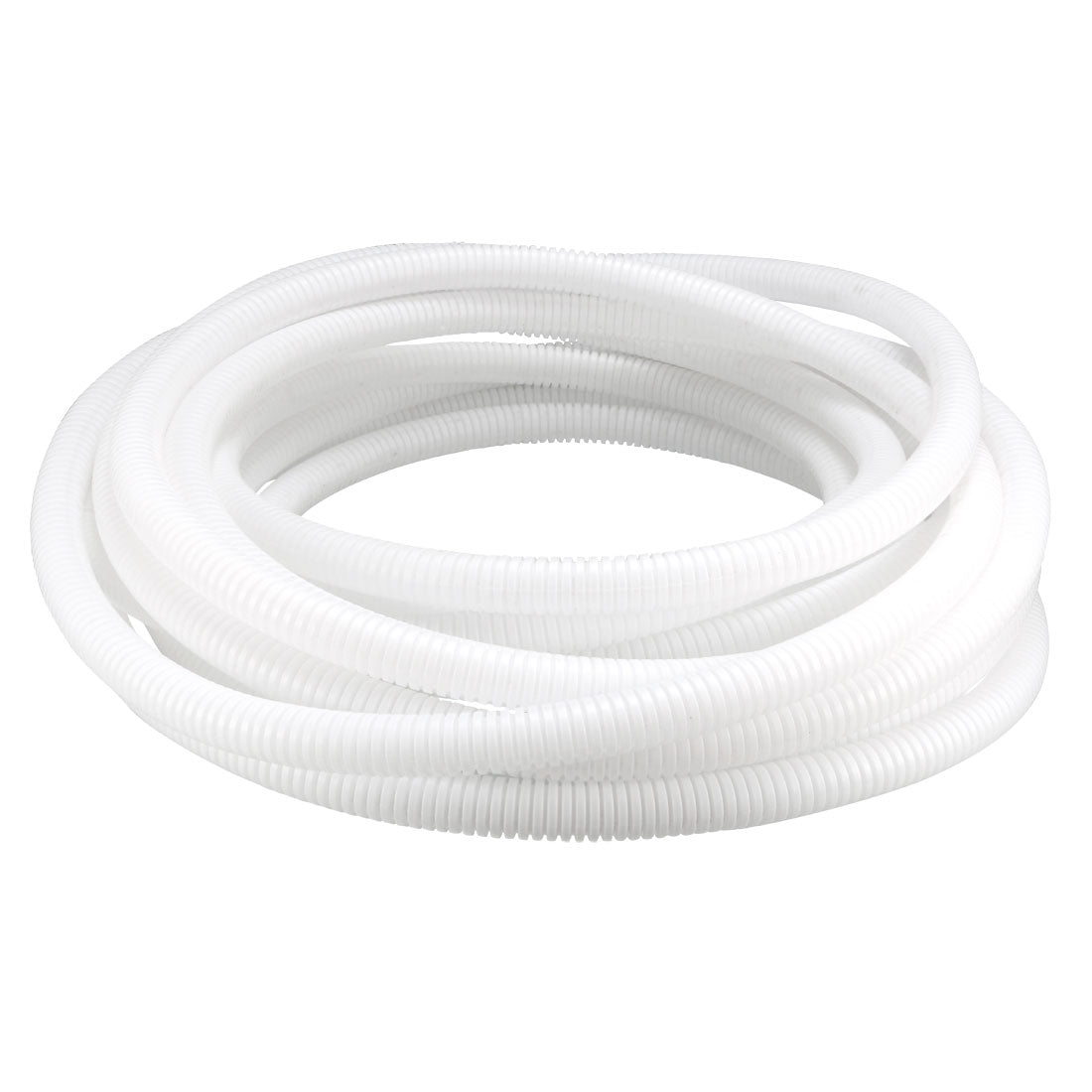 uxcell Uxcell 9 M 12 x 15.8 mm PP Flexible Corrugated Conduit Tube for Garden,Office White