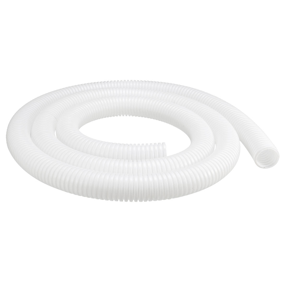 uxcell Uxcell 2 M 23 x 28.5 mm PP Flexible Corrugated Conduit Tube for Garden,Office White