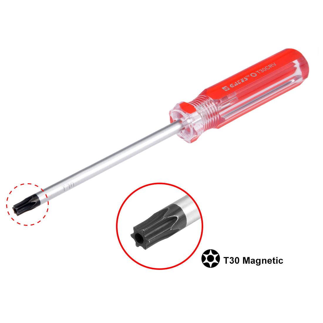 uxcell Uxcell Torx Screwdriver, Security Magnetic Star Screw Driver with CR-V Shaft