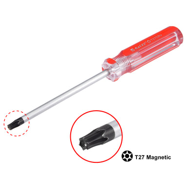 Harfington Magnetic T27 Torx Screwdriver with 4 Inch S2 Steel Shaft