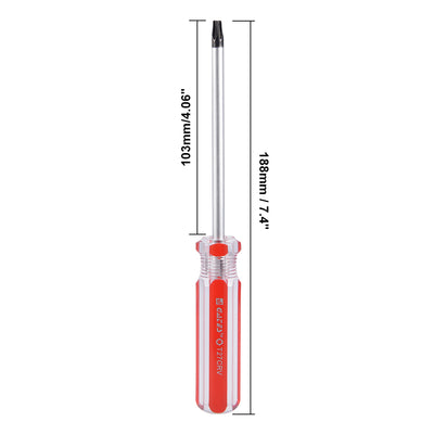 Harfington Magnetic T27 Torx Screwdriver with 4 Inch S2 Steel Shaft