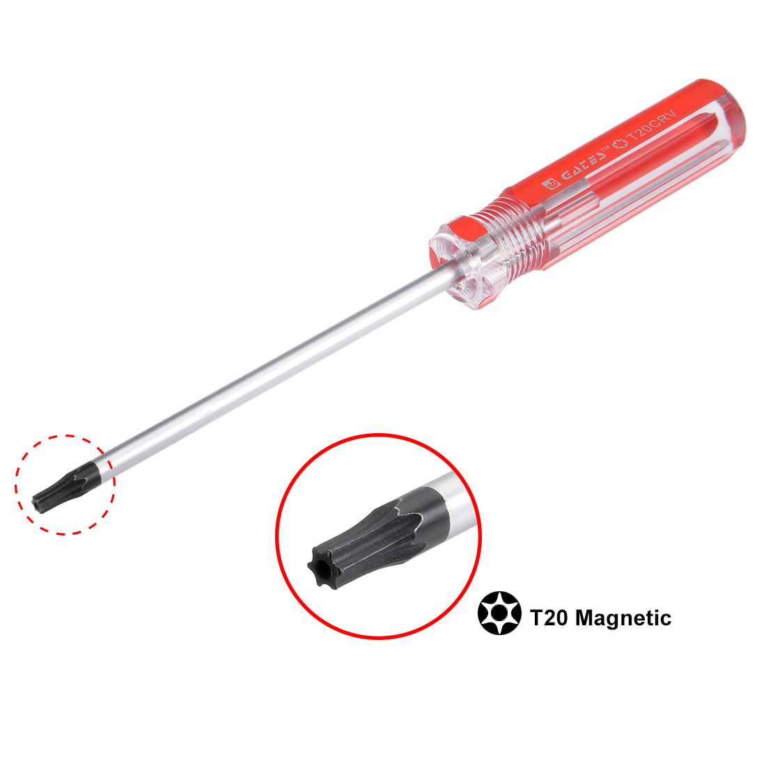 uxcell Uxcell Torx Screwdriver, Security Magnetic Star Screw Driver with CR-V Shaft