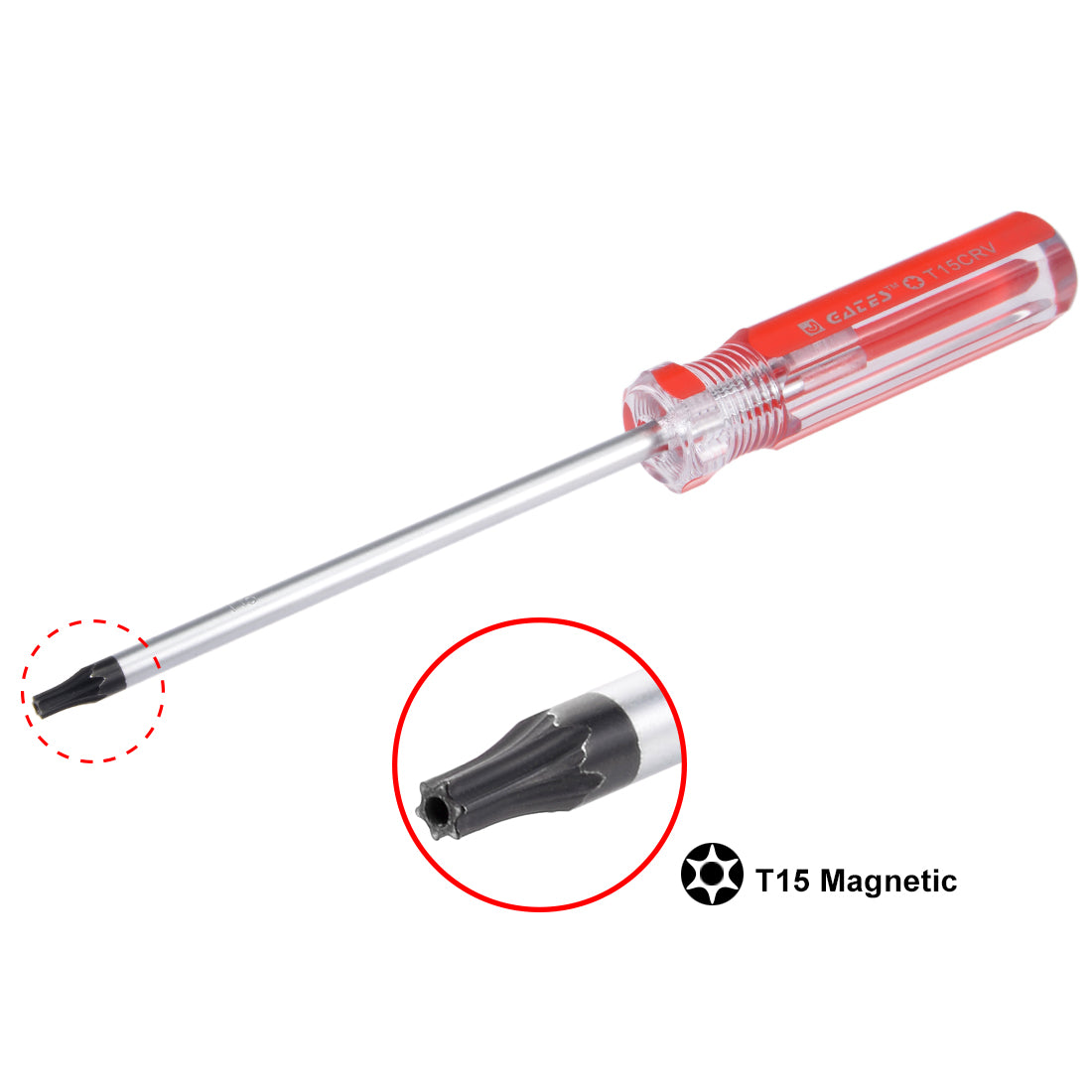 uxcell Uxcell Torx Screwdriver, Security Magnetic Star Screw Driver with CR-V Shaft