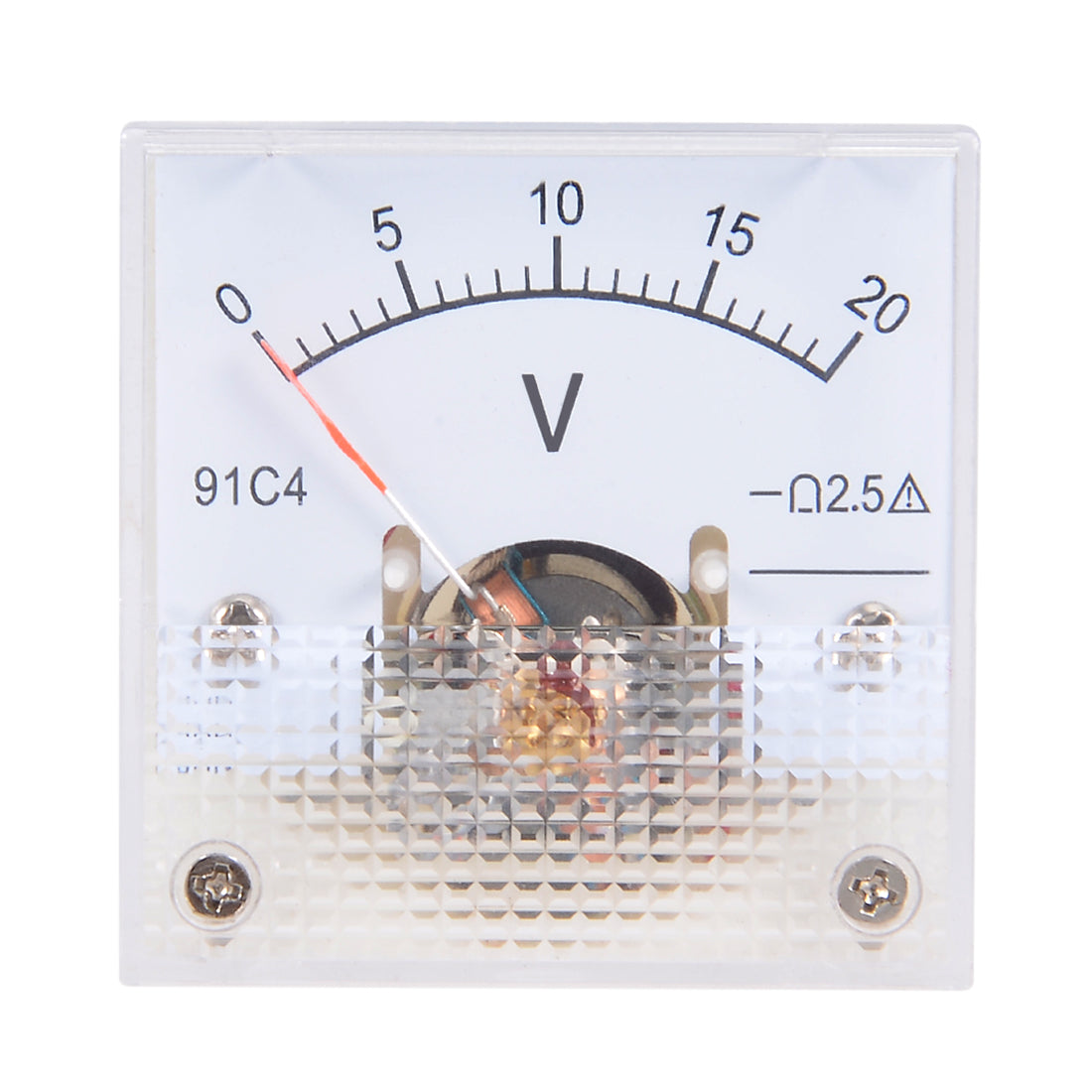 uxcell Uxcell DC 0-20V Analog Panel Voltage Gauge Volt Meter 91C4 2.5% Error Margin