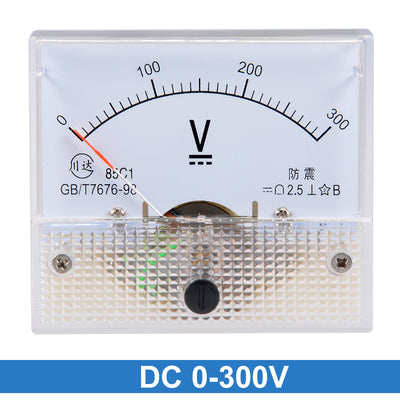 Harfington Uxcell DC 0-300V Analoganzeige Voltmeter Spannung Messgerät 85C1 2,5% Fehlergrenze