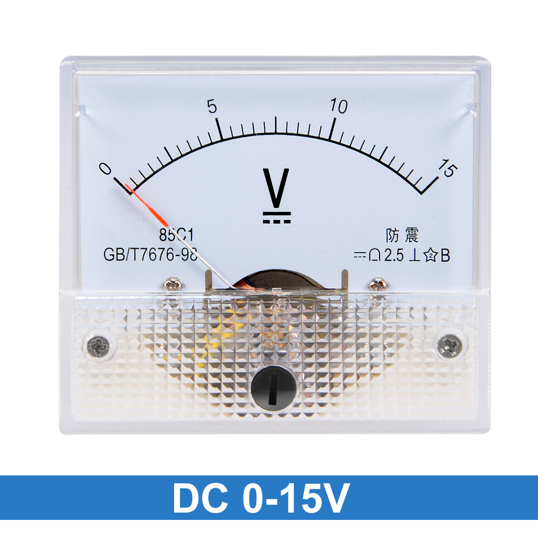 uxcell Uxcell DC 0-15V Analoganzeige Voltmeter Spannung Messgerät 85C1 2,5% Fehlergrenze DE de