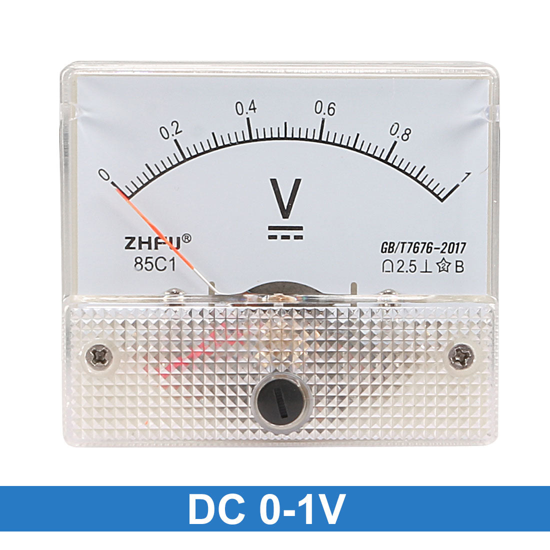 uxcell Uxcell DC 0-1V Analog Panel Voltage Gauge Volt Meter 85C1 2.5% Error Margin