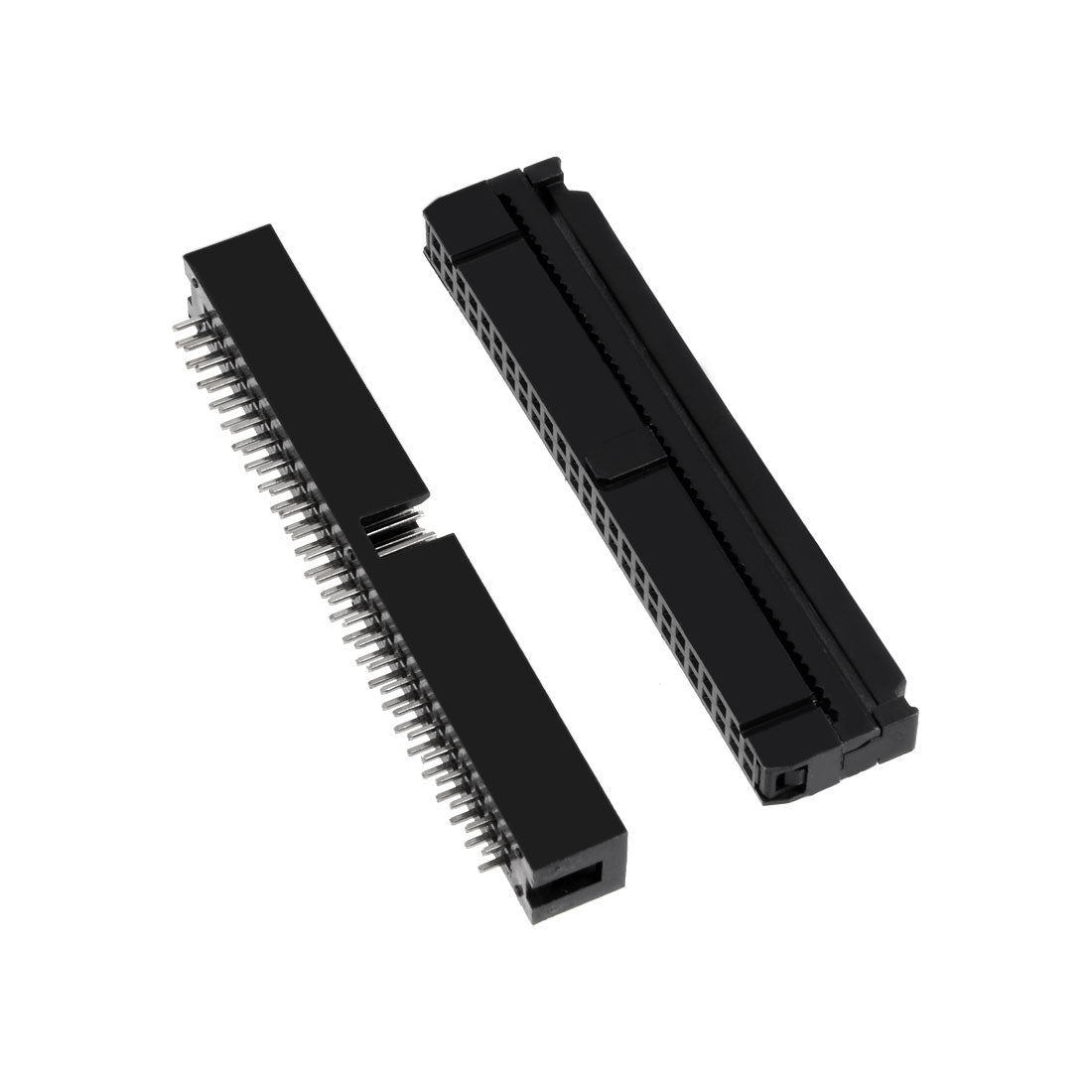 uxcell Uxcell 10Pcs 2.54mm Pitch 2x25-Pin Double Row Straight Box Header Connector PCB Board Socket