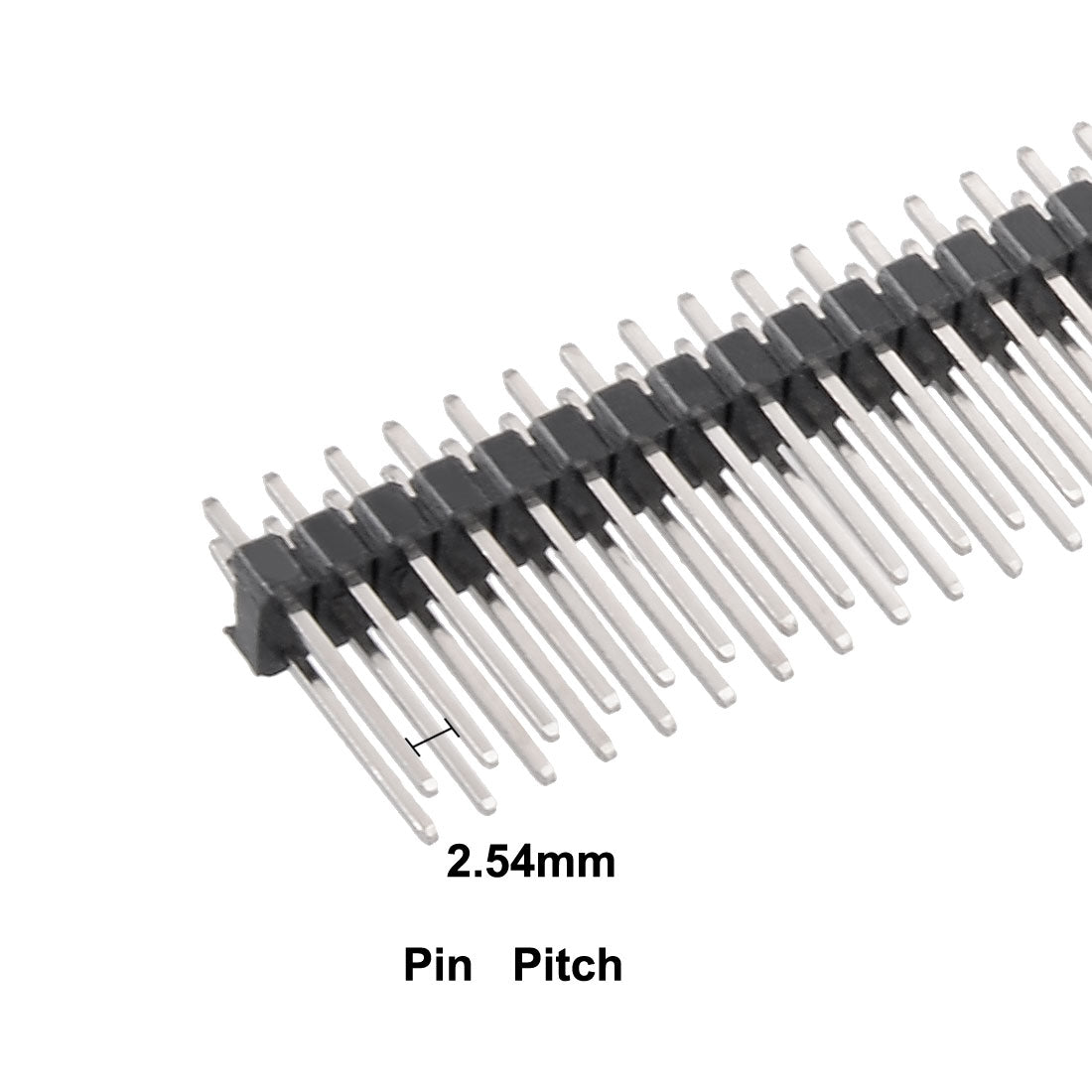 uxcell Uxcell 20Pcs 2.54mm Pitch 40-Pin 16mm Length Double Row Straight Connector Pin Header Strip for Arduino Prototype Shield