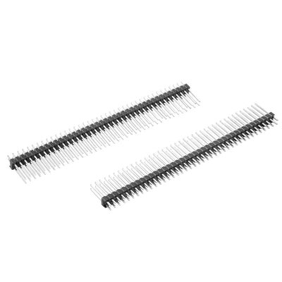 Harfington Uxcell 20Pcs 2.54mm Pitch 40-Pin 16mm Length Double Row Straight Connector Pin Header Strip for Arduino Prototype Shield