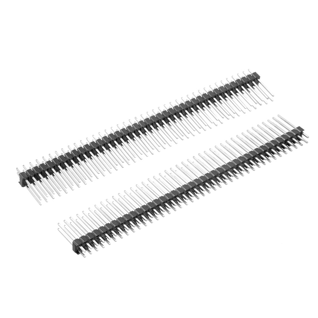 uxcell Uxcell 5Pcs 2.54mm Pitch 40-Pin 15mm Length Double Row Straight Connector Pin Header Strip for Arduino Prototype Shield