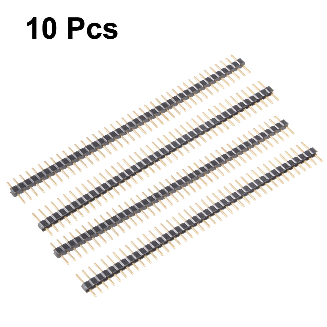 uxcell Uxcell 10Pcs 2mm Pitch 40P Single Row Straight Connector Pin Header Strip for Arduino Prototype Shield