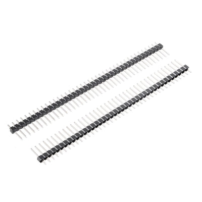 Harfington Uxcell 30Pcs 2.54mm Pitch 40-Pin 12mm Length Single Row Straight Connector Pin Header Strip for Arduino Prototype Shield