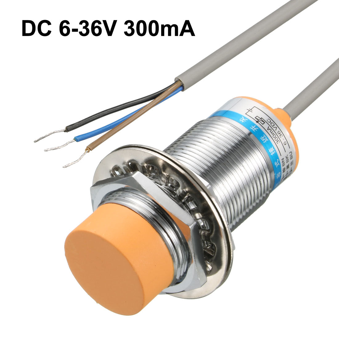 uxcell Uxcell Näherungssensor Schalter Detektor NPN NO DC 6-36V 300mA 3-Drähte LJC30A3-H-Z/BX für 3D Drucker Sonde Bettnivellierung MCU Brett 25mm Kapazität