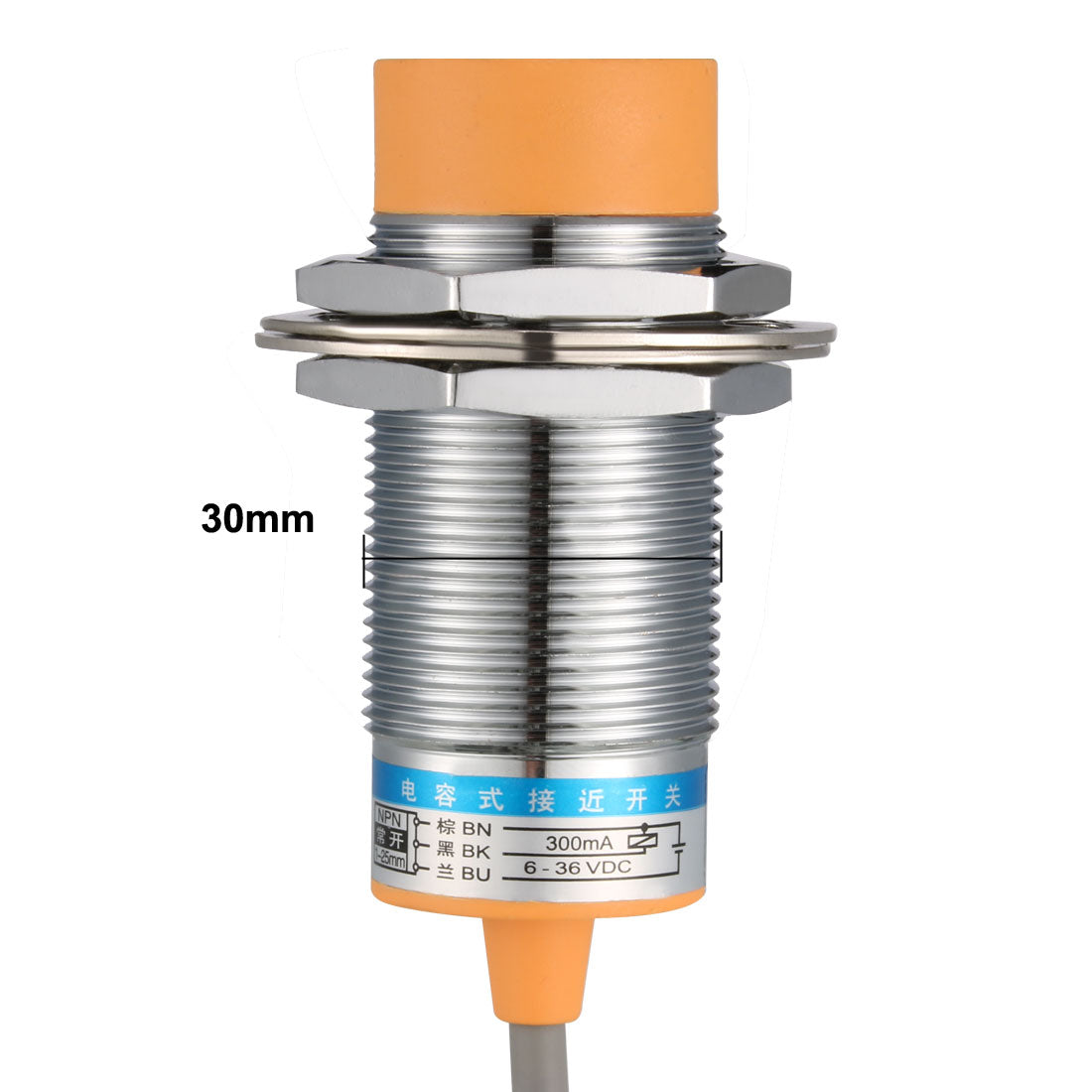 uxcell Uxcell Näherungssensor Schalter Detektor NPN NO DC 6-36V 300mA 3-Drähte LJC30A3-H-Z/BX für 3D Drucker Sonde Bettnivellierung MCU Brett 25mm Kapazität