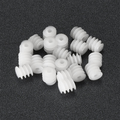 Harfington Uxcell 20pcs,6*6-2A Plastic Gear Accessories for DIY Car Robot Motor