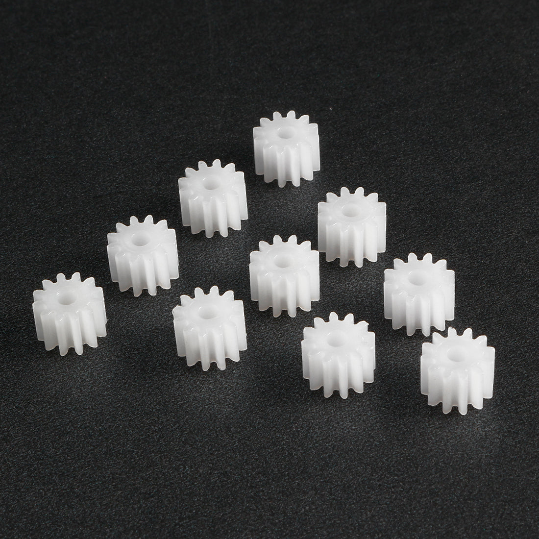 uxcell Uxcell 10Pcs 122A Plastic Gear Accessories with 12 Teeth for DIY Car Robot Motor