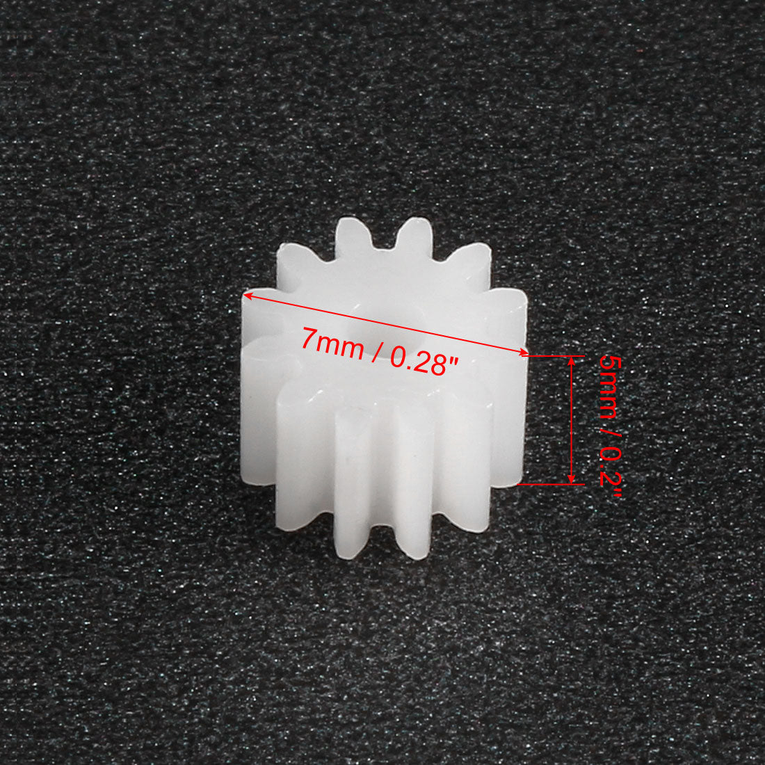 uxcell Uxcell 30Pcs 122A Plastic Gear Accessories with 12 Teeth for DIY Car Robot Motor