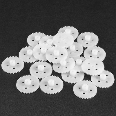 Harfington Uxcell 20Pcs 442A Plastic Gear Accessories with 44 Teeth for DIY Car Robot Motor