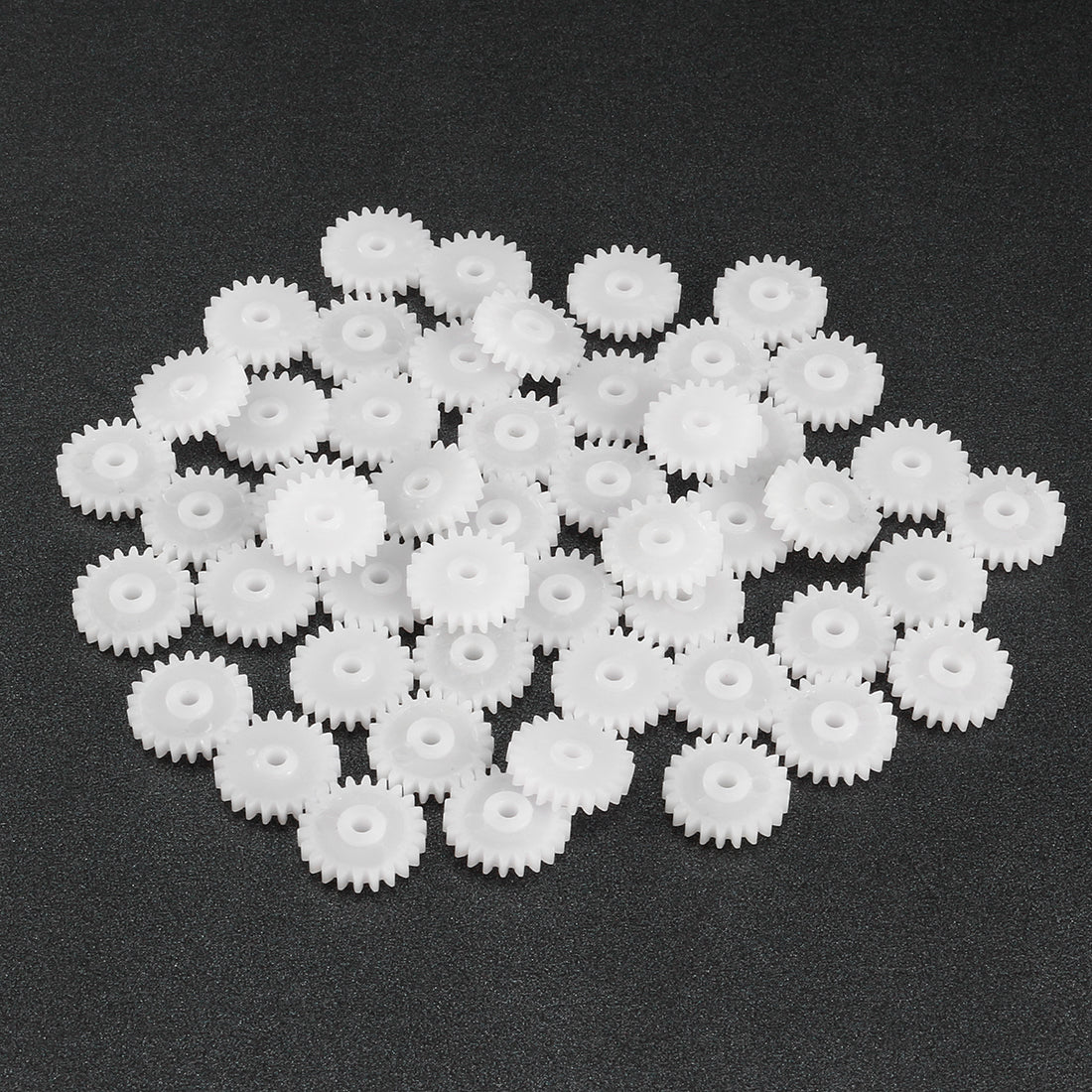 uxcell Uxcell 50Pcs 222A Plastic Gear Accessories with 22 Teeth for DIY Car Robot Motor